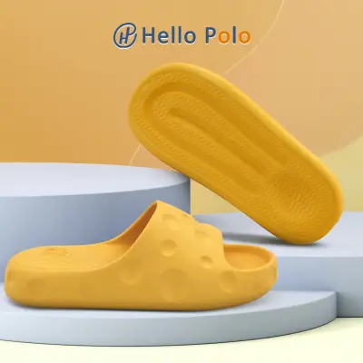Hello Polo รองเท้าแตะ รองเท้าแตะผู้หญิง ส้นหนา 4 ซม รองเท้านิ่มเหมือนเหยียบอึ กันลื่นรองเท้าแตะใส่ในบ้าน ผู้หญิง เหมาะกับฤดู HP8018W