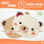 XUẤT HÀN Thảm lau chân Thảm chùi chân Carmi hình gấu dễ thương - CM 3