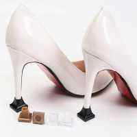 1 Pair Square Heel protector Silencer Non-slip Woman High heels Protective Cover TPU/PVC Material Soft Damping Shoe Covers Shoes Accessories