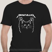 Cat Meowtallica Cat Rock Music Men T-Shirt Dark Heather Cotton S-3Xl Gift Funny Tee Shirt