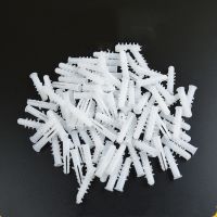 100 Pcs Plastik Putih Expansion Pipe M6 x 30 Mm M8 x 40 Mm Karet Plug Pipa Plastik Nilon Kolom sekrup Ekspansi Jangkar Plug Dinding Plug