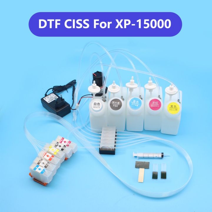 Xp 15000 Dtf Ciss For Epson Xp 15000 No Chip Dtf White Ink Tank With Stirrer Bis Continuous Ink 2132