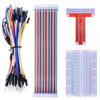 【✱2023 HOT✱】 fuchijin77 ชุดต่อขยาย Raspberry Pi Gpio แบบ T-Type บอร์ดขยายสำหรับเครื่องพิมพ์400 Points Breadboard 65ชิ้นสาย40pin สายจัมเปอร์สีรุ้ง