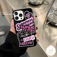 MissConnie เคสเข้ากันได้กับ IPhone 11 XR 7 8 Plus 14 13 12 Pro Max X XS Max SE 2020 Ins ฉลากสติกเกอร์อินเทรนด์ TPU แบบนิ่มเคสครอบโทรศัพท์เรียบมันวาว