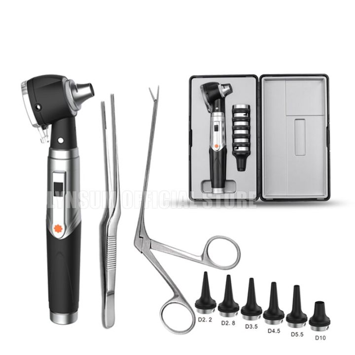 medical-vet-animal-ear-endoscope-earwax-remover-hartman-alligator-crocodile-veterinary-forceps-otoscope-cleaner-clip-tweezer-set