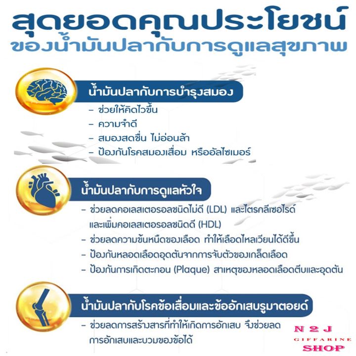 น้ำมันปลา-กิฟฟารีน-น้ำมันปลา-4x-fish-oil-giffarine-มี-dha-สูงถึง-500-mg-ทานได้ทุกวัย