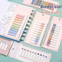 200 Sheets Kawaii Morandi Index Tabs Bookmark Sticky Notes Notepad Posted It Sticker Stationery Papeleria School Office Supplies