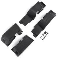 2X Black Plastic Front and Rear Mud Flaps for 1/10 RC Crawler Car Axial SCX10 II 90046 90047 Upgrade Parts