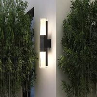 Aluminum Acrylic Modern Minimalist LED Wall Light Waterproof IP65 6W 12W Indoor Outdoor LED Wall Lamp For Garden Street Lighting