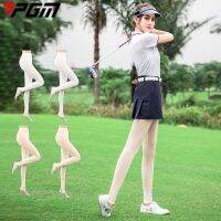 ▽ PGM Ultra-thin Lady Golf Legging Stocking Female Sun Protection Golf Pants Elastic Long Leg Sock Smooth Ice Silk Sportswear