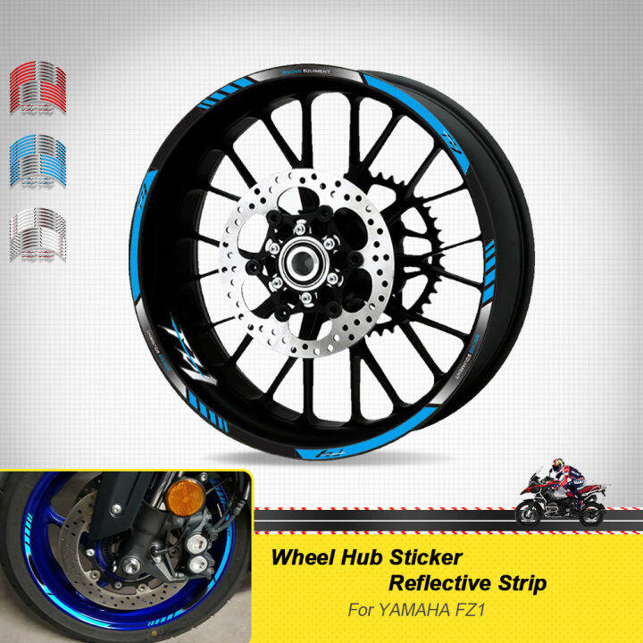 17inch Motorcycle Accessories Sticker Wheel Reflective Stripe Rim Tire