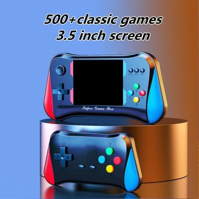 🔥Gratis Ongkir + ปลาค็อด🔥3.5 "; คอนโซลวิดีโอเกมแบบอาร์เคดย้อนยุค X7M เอาท์พุท HD/AV เครื่องเล่นเกมมือถือสร้างขึ้นใน500เกมเครื่องเกมคลาสสิกอิเล็กทรอนิกส์