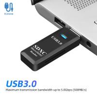 ELEONE USB ทนทานแฟลชไดร์ฟ3.0อุปกรณ์คอมพิวเตอร์อุปกรณ์เขียนการ์ดหลายใบอะแดปเตอร์สำหรับแล็ปท็อปช่องเชื่อมต่อการ์ดรีดเดอร์ USB หน่วยความจำอะแดปเตอร์ USB เครื่องอ่านการ์ด