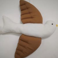 Nordic Style Cotton Pigeon Shaped Baby Newborns Plush Pillows Soft Breathable Wall Hanging Decorations Infant Accessories