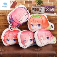 Kado Ulang Tahun เล็กๆสำหรับตกแต่งบ้านเด็ก Gotoubun No Hanayome Nakano Miku Nakano Ichika หมอนนุ่ม Nakano Miku ตุ๊กตาหนานุ่มตุ๊กตาของเล่นสอดไส้ตุ๊กตาผ้ากำมะหยี่