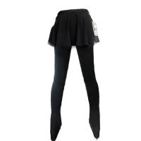 LIUHUO Figure Skating Long Pants Mens Women Teens Ice Trousers Black Competition Spandex Hip Protector Kids Girls Roller Dance