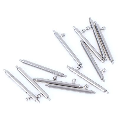 10Pcs Quick Release Spring Bars Stainless Steel Watch Band Strap Pin Bar Tool Parts 12~24mm Cable Management