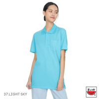 แตงโม (SUIKA) - เสื้อแตงโมคอปก POLO ชาย-หญิง (37 LIGHT SKY)