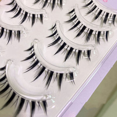 5 Pairs Volume Lash Extensions Natural Soft Reusable Eyelashes for Birthday Party Make up Necessity