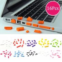 16pcs Universal Silicone Anti Dust Plug Cover Stopper Dust Plug Laptop Dustproof USB Port HDMI RJ45 Interface Waterproof Cover