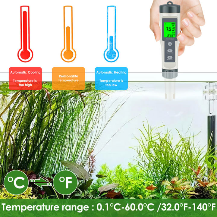 เครื่องวัดค่า-ph-แบบดิจิตอล-เครื่องวัดค่า-ph-มิเตอร์พีเฮช-tds-อุณหภูมิน้ำพร้อมจอแสดงผลแบ็คไลท์มิเตอร์วัดมิเตอร์พีเฮชทดสอบค่าพีเอชมิเตอร์กรองน้ำแบบพกพาสำหรับตู้ปลา