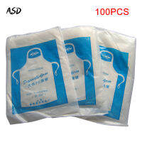 100pcs Disposable Aprons Waterproof Proof Antifouling Plastic Aprons Anti-splash Kitchen Supplies