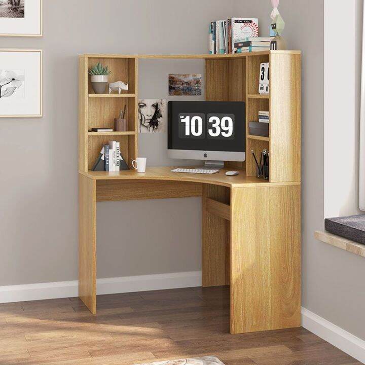 Solid Wood Corner Computer Desk Simple Desktop Integrated Desk Semi