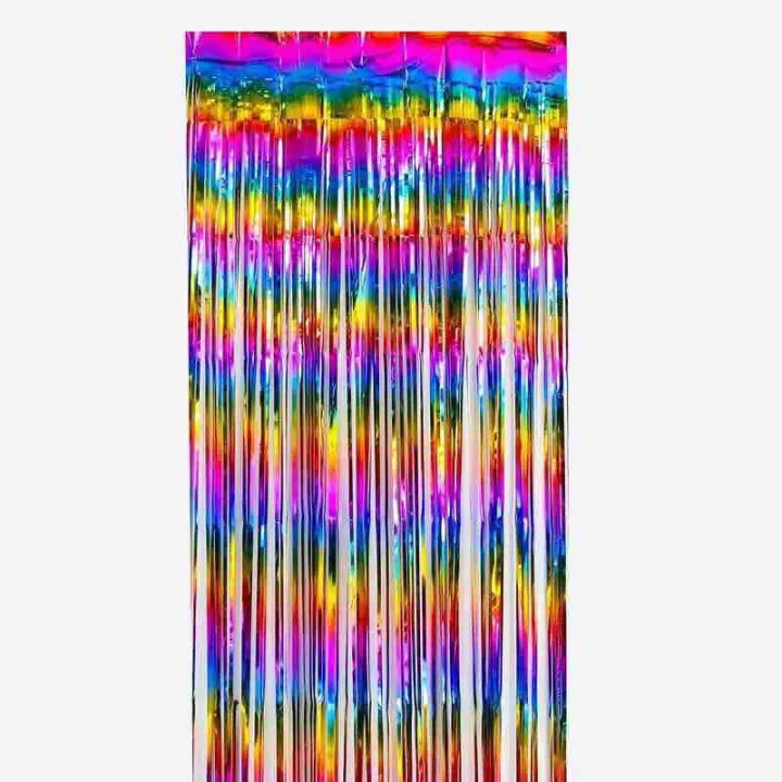 Rainbow Tinsel Foil Curtain Lazada PH