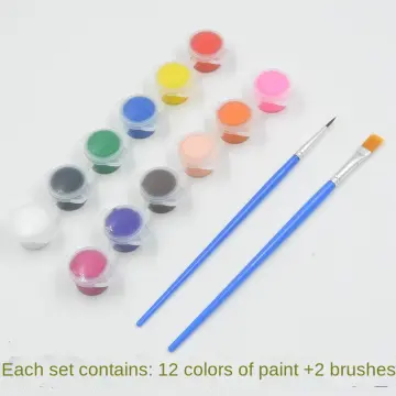 63 Pcs Kids Paint Brush Kid Paint Brushes Kid Paintbrush Artist Brushes  Painting Tools Set Drawing Brushes Nylon Painting Brushes Kids Early DIY