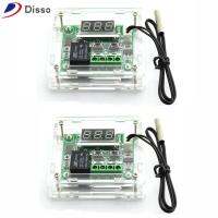 DISSO 2Pcs -50-110 °C ตัวควบคุมอุณหภูมิแบบดิจิตอล 12V DC สีเขียวอ่อน บอร์ดไมโครเทอร์โมดิจิตอล พร้อมรีเลย์10A ช่องเดียว ควบคุมอุณหภูมิอิเล็กทรอนิกส์ การตรวจจับอุณหภูมิ