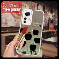 lovely tulip Phone Case For Xiaomi Redmi K50 Ultra/Xiaomi 12T/12T Pro romantic Full edging dustproof Little Fresh youth