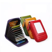 【CW】▽✻✔  Mens Card Holder Wallet Leather Business ID Bank Holders Purse