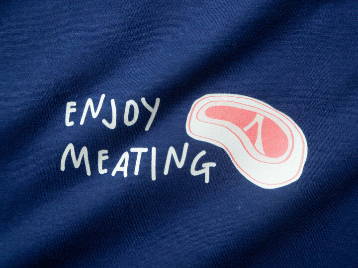 เสื้อยืด-cotton-100-ลายน่ารัก-enjoy-meating-collection