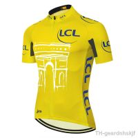 【hot】♧☒  Tour Cycling Jersey TDF 2023 Short Sleeve Clothing Road Shirt MTB Wear Uniform Maillot