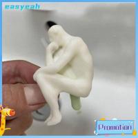 EASYEAH ปลา PLA หมวกยาสีฟันอึ สีขาวขาว ตลกๆ ที่บีบยาสีฟัน ของใหม่ 3D เครื่องจ่ายยาสีฟัน เด็กเด็กๆ