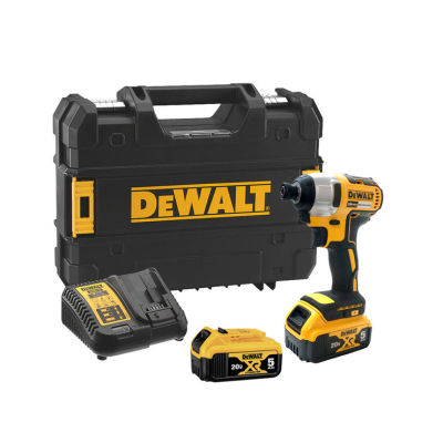 Dewalt แปรงถ่าน20V สว่านกระแทก2รวมแบตเตอรี่