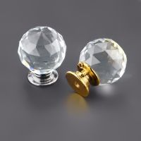 Hardware Handle Ball Handle Crystal Handle Cabinet Handle Gold/Silver Base 30mm