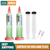 Original Amtech Nc 559 Flux เชื่อม Flux 10Ml เข็มฉีดยา Flux สำหรับการบัดกรีและการบัดกรีสำหรับเครื่องมืออิเล็กทรอนิกส์ &amp; BGA SMD PCB Repair