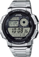 Casio Mens AE1000WD-1AVCF Silver-Tone Digital Watch