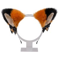 18 Colors Beautiful Masquerade Halloween Cat Ears Cosplay fox Ear Party Costume Bow Tie Bell Headwear Headband Hair Accessories