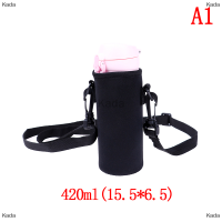 Kada 420ml-1500ml ขวดน้ำ Carrier INSULATED COVER BAG Holder STRAP TRAVEL