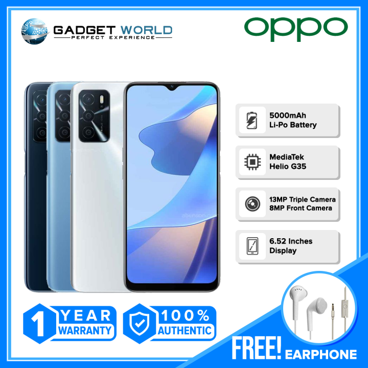 OPPO A16 4GB/64GB with Free Earphone | Lazada PH