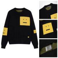 High Version Square Smiley Acne StudiosˉSweater Oversize Loose Lazy Fashion