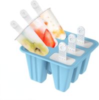 Popsicle Molds 6 Pieces Silicone Ice Pop Molds BPA Free Popsicle Mold Reusable Easy Release Ice Pop Make Ice Maker Ice Cream Moulds