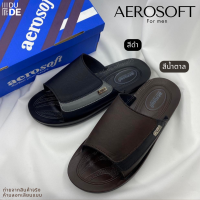 [4145] รองเท้าแตะสวมผู้ชาย Aerosoft แอโร่ซอฟของเเท้ พร้อมกล่อง (พร้อมส่ง มีเก็บเงินปลายทาง)