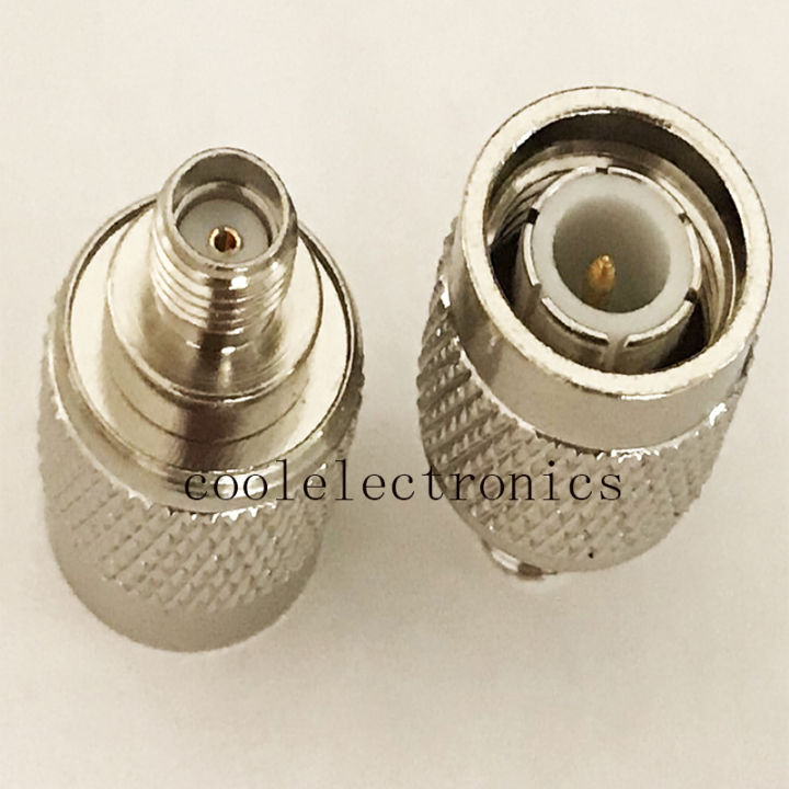 2pcs TNC male to SMA female jack straight RF Coaxial Cable Connector Adapter