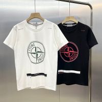 Correct Version Stone Island pointer cross loose foreign trade half-sleeved T-shirt short-sleeved T-shirt