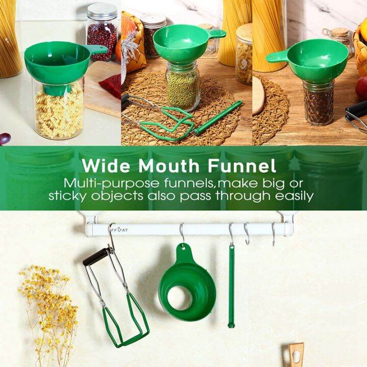 canning-kit-jar-lifter-wide-mouth-canning-funnel-lid-wand-for-canning-jars-anti-scald-kitchen-tools-3pcs-green