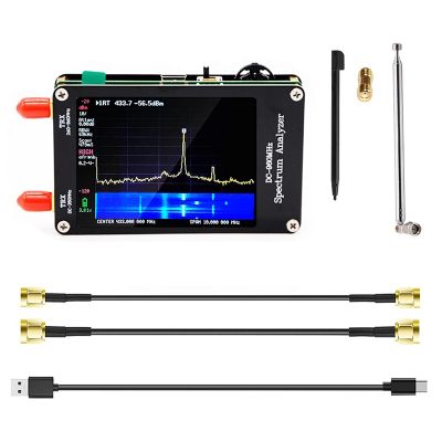 Spectrum Analyzer 100KHz to 960MHz,Signal Generator Hand Held Frequency MF/HF/VHF UHF Input,2.8inch Touch Screen