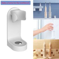 【CW】 1Pc Traceless Rack Toothbrush Organizer Electric Wall Mounted Holder Saving Accessories